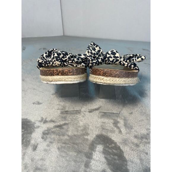 Qupid Leopard Print Bow Sandals - Women's Size 7 - Picture 6 of 7